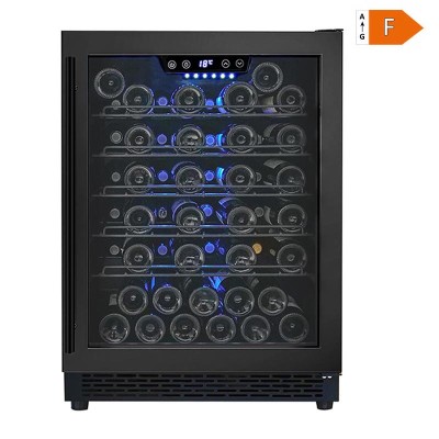 Factory Price Single Zone Built-In Home Wine Cooler Fridge ZS-A145 with Wire Rack and black handle F class 36Db