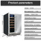 Wholesale Built-In Dual Zone SS French Door Wine Cooler ZS-B120 for Wine Storage with Stainless steel foam door