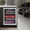 Wholesale 24 Inch Wine And Beer Fridge Built-In Single Zone Wine Cooler ZS-A150 with Wire Rack with Wooden strip and SS Door
