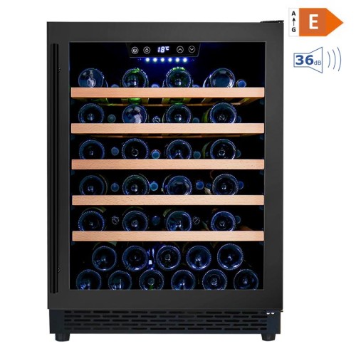 Wholesale Single Zone Beverage And Wine Combo Fridge ZS-A145 Cooler E/36dB for Wine Storage with Beech Wood Rack and Full Glass Door