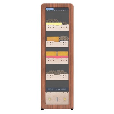 Wholesale Retro Cigar Humidors Cabinet with  wooden like colors ZS-A78X for Cigar Storage