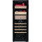 Humidors Factory OEM Dual Zone Humidity Cigar Cabinet and Wine Cooler ZS-B200X with 2 Different Wooden Rack and Full Glass Door