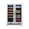 Wholesale Undercounter Wine And Beverage Coolers Fridge ZS-B120 For Drinks Storage With Stainless Steel Handle and Double Door