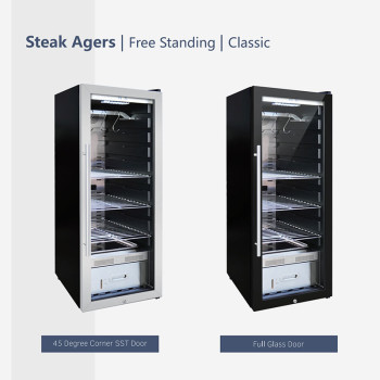 Josoo | 19.3'' 172L Curing Fridge For Meat Fish Beef Dry Age Refrigerador UVC for Home (ZS-A200N)