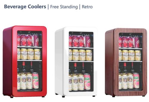Wholesale 14" Free Standing Beverage Center Fridge Drinks Cabinet Refrigerator for Wine Storage