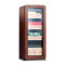 OEM Freestanding Circular Arc Red Electronic Cigar Humidor ZS-A58X for Cigar Storage with Cedar Wood Rack Plastic Frame