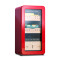 OEM Freestanding Retro Red Cigar Humidor ZS-A48X for Cigar Storage with Cedar Wood Rack Plastic Door
