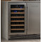Wholesale Double French SS Door Beverage Cooler Wine Fridge ZS-B176 with Wire Rack Use Under Kitchen Countertops