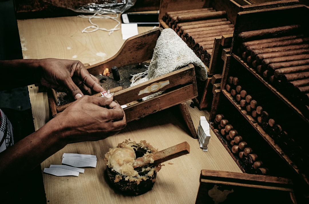 A workshop view of a sustainable cigar humidor factory