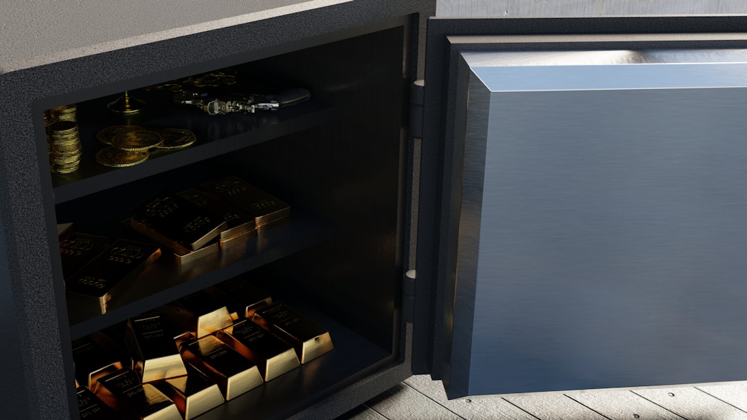 Close-up of a UV-protected glass door on a luxury dry aging cabinet