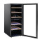 Wholesale European Style 2 Zone Black Wine Cabinet Coolers ZS-B200 For Storage 77 Bottles Wine Chiller With Full Glass Door