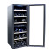Wholesale European Style 2 Zone Black Wine Cabinet Coolers ZS-B200 For Storage 77 Bottles Wine Chiller With Full Glass Door