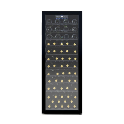 OEM 84 Bottles Free Standing Wine Cooler Refrigerator ZS-A200 For Wine Storage With Wire Shelf And Plastic Frame Door