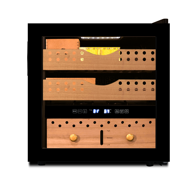 Wholesale Mini Countertop Cigar Humidor for Sale ZSA40X with Led