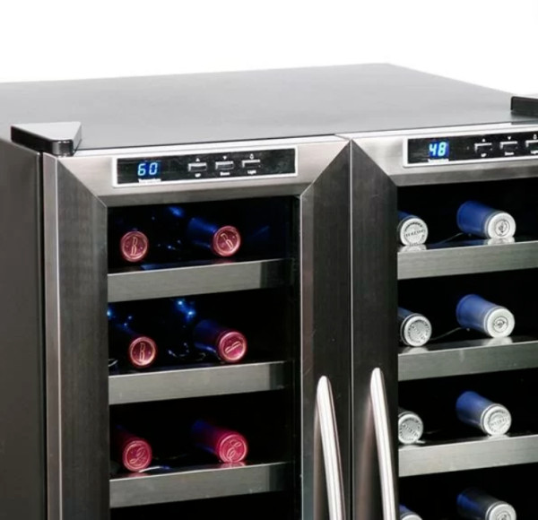 Como configurar uma adega climatizada de duas zonas?