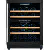 Wine Cooler Factory 820mm Height Black Dual Zone Wine Fridge for Storage Bordeaux with 4 Wire Rack ZS-B145