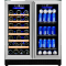 Wholesale Double French SS Door Beverage Cooler Wine Fridge ZS-B176 with Wire Rack Use Under Kitchen Countertops