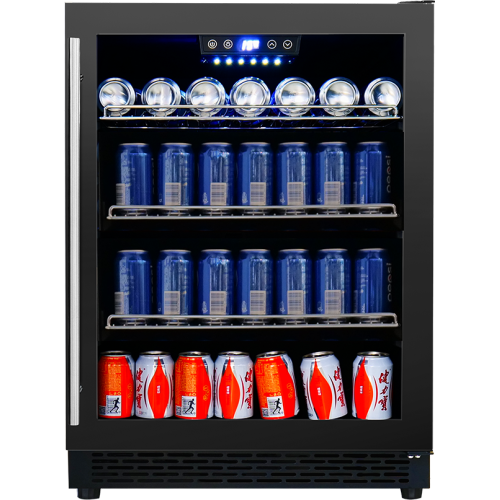 Josoo Customize Built-in Installation Beer Cooler ZS-A145P for Beer Storage Refrigerator with Glass Rack and SS Door