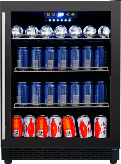 Josoo Customize Built-in Installation Beer Cooler ZS-A145P for Beer Storage Refrigerator with Glass Rack and SS Door