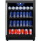 Custom-Made 148 Cans 23 Inch Built-In Beverage and Wine Cooler ZS-A145 For 120 Beverage Cooler Shelf and Wooden Strip and Full Glass Door