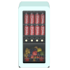 Wholesale 60 Cans Retro Residential Beverage Cooler ZS-A48Y For Coca Cola Drink Storage with Glass Shelf Compressor Cooling