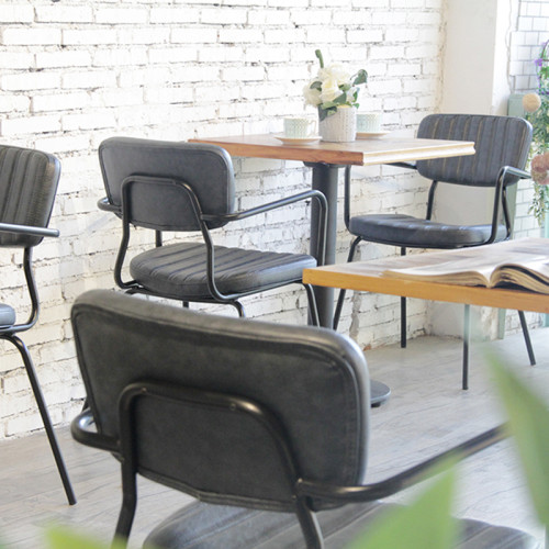مطعم كرسي مقهى أثاث تصميم خمر بو الجلود كراسي الطعام