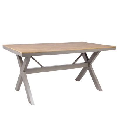 Mesa de jardín, muebles de restaurante para interiores y exteriores, mesa de comedor de diseño moderno
