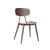 Commercial Furniture Black Metal Frame Plywood Seat Chair Steel Antique Wooden Dining Chair