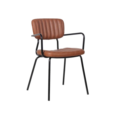 Le restaurant de conception de cafétéria de chaise en cuir de salle à manger place des meubles d'intérieur