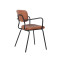 Dinning Room Leather Chair Cafeteria Design Restaurant Seats Indoor Furniture
