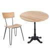 Base de table en acier rétro durable pour la jambe en métal de haute qualité de dessus de table en bois