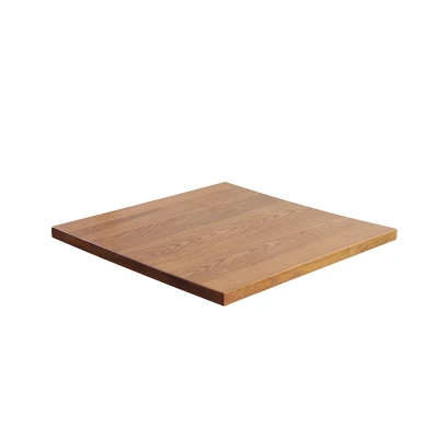 Wholesale Wooden Restaurant Table Tops Coffee Shop Furniture Solid Wood Table Top