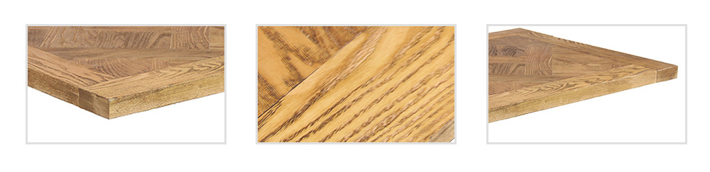 wood table top details