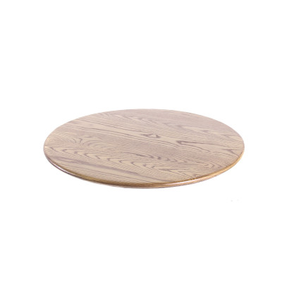 Dessus de table en bois massif rond moderne pour le bois de noyer de table en bois de café et de restaurant