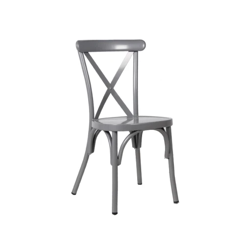 Mobilier de jardin en aluminium Chaise de restaurant en plein air Meubles de patio en métal