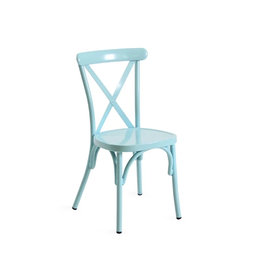 Mobilier de jardin en aluminium Chaise de restaurant en plein air Meubles de patio en métal
