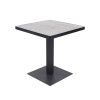 High Quality Restaurant Dining Tables Metal Frame HPL Table Top Indoor Furniture