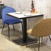 High Quality Restaurant Dining Tables Metal Frame HPL Table Top Indoor Furniture
