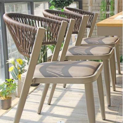 Rattan Chair Large Loading Capacity Garden Leisure Chair PU Seat Waterproof