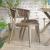 Rattan Chair Large Loading Capacity Garden Leisure Chair PU Seat Waterproof