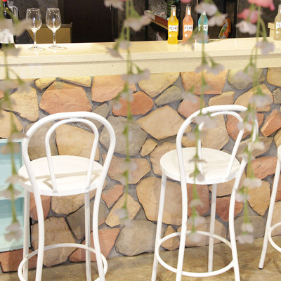 Aluminum Bar Stool Seat Height 75cm & 65CM Suit For Indoor & Outdoor Vintage Style