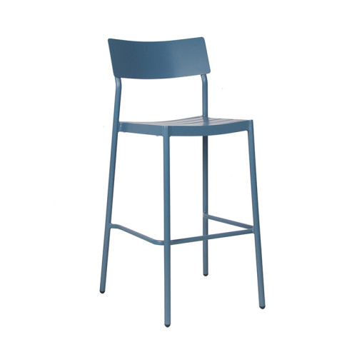 كرسي بار مرتفع ، كراسي تصميم معدنية ريترو للتخصيص لشريط ، فناء ومطعم خارجي