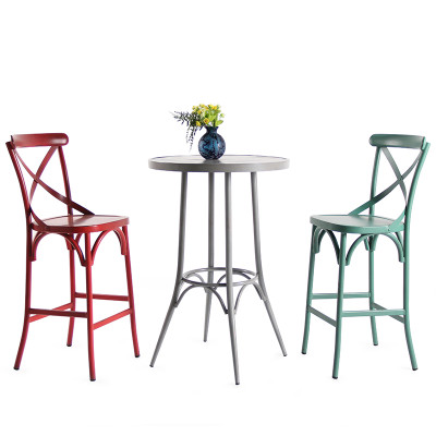 Metal Outdoor Furniture Patio Bar Table Wholesale Table For Bar Restaurant