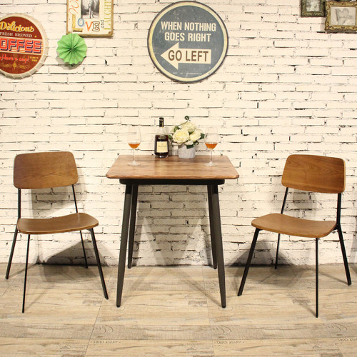 Café commercial de meubles de Tableau en bois solide et table de salle à manger de restaurant