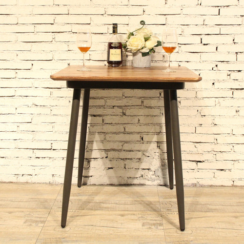 Café commercial de meubles de Tableau en bois solide et table de salle à manger de restaurant