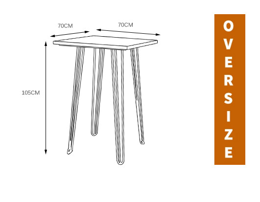 metal bar table