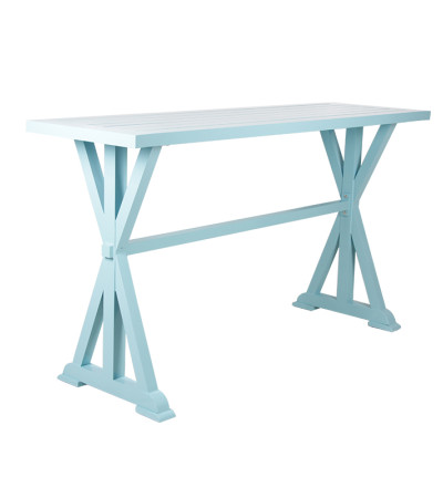 Mesa lateral larga para muebles de bar, mesa de bar de estilo moderno material de aluminio de alto diseño