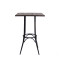 Commercial Furniture Bar Table Metal Frame Wooden Table Top Square And Round  Table Top