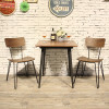 Indoor Restaurant Furniture Sets 1 Table 4 Chairs Wooden Table And Chairs