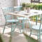 Outdoor Garden Furniture Set 1 Table With 6 Chairs Alu Material Waterproof Furniture